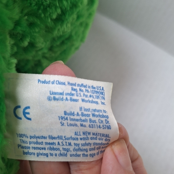 Build A Bear Reitred Green Smiling Frog Plush 18.5" - Picture 7 of 8